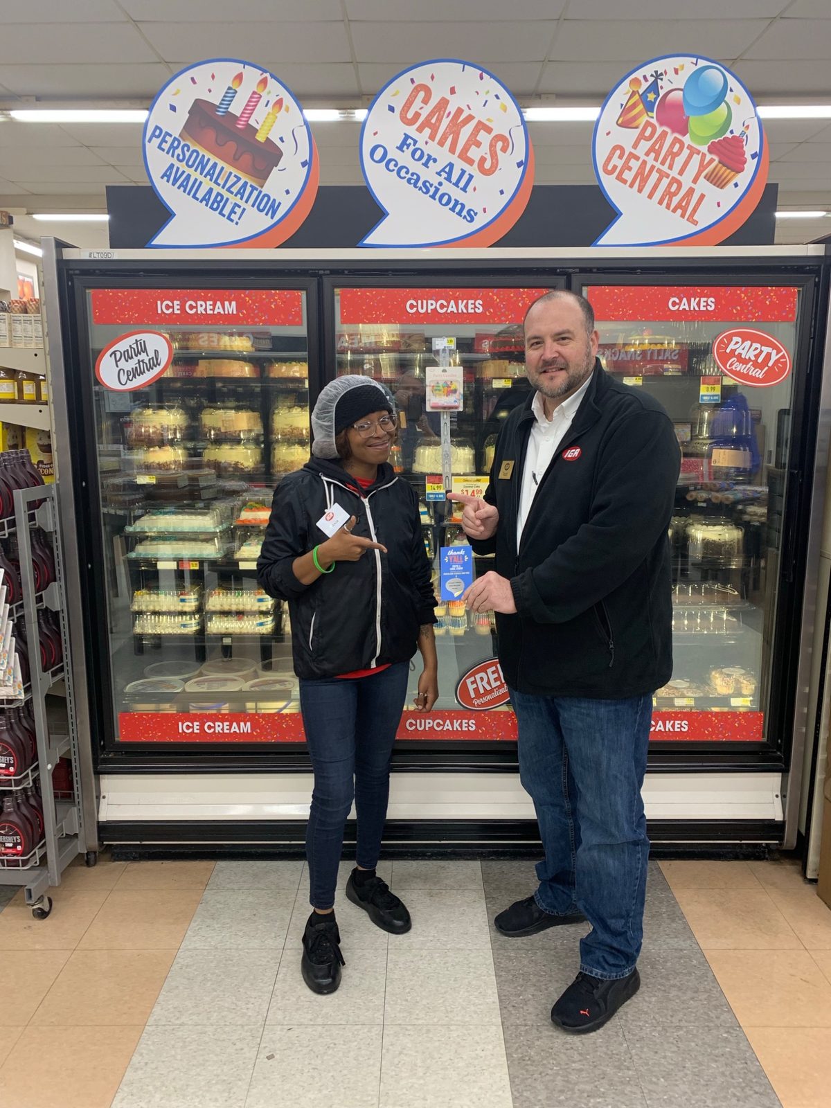 Todd Keller with a colleague at a Winn-Dixie store event